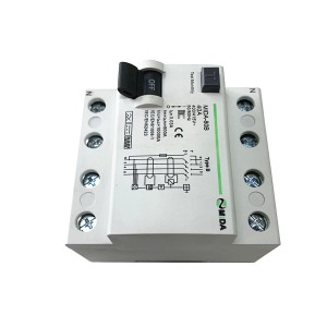 B Type RCCB 40A 63A 30mA 10KA 2P 4P Type B RCD for EV Wallbox