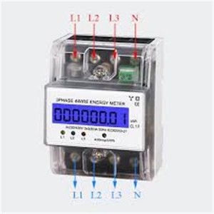 3 Phase 4 Wire Energy Meter Electricity Meter for DIN Rail