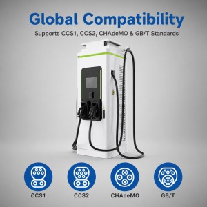 160KW 180KW 240KW DC DC Charger High Efficiency Dual Port With OCPP Ready Connectivity For Public Charging Stations product view 4