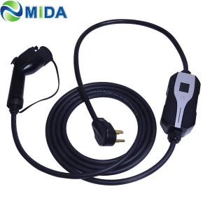 Mode 2 EV Charger Type 1 J1772 Plug 16A 20A 24A 32Amp Nema14-50 Plug Electric Car Charger