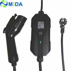 8A 10A 13A 16A SAE J1772 EV Charger Type 1 EV Plug With EU Schuko for Electric Car Charging Box