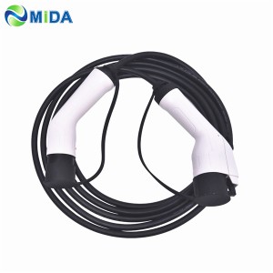 16A 32A SAE J1772 Plug Type1 to Type 2 EV Charging Cable EVSE Electric Cars Charger