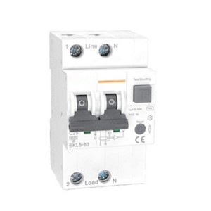 RCBO Tipo B 2 poli 10KA 30mA 50Hz 40A 63A EKL5-63 interruttore automatico