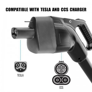 250A 250KW Usa Connector Adaptador EV Combo CCS 1 Plug Charging CCS1 To Tesla Charger Adapter for Tesla Model 3 X Y S