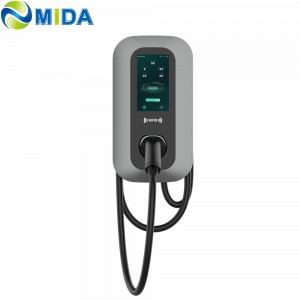 MIDA 7kw 9.6KW 11KW 22KW J1772 type1 Type2 GBT AC Charger Station OCPP1.6 Wallbox Charger with WIFI APP