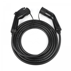 Mode 3 32A 1 Phase SAE J1772 Type 1 to Type 2 EV Charging Cable Electric Car Charging Adapter Cable