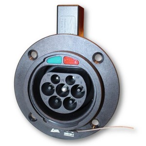 IEC62196-2 EV Enchufe macho Cerradura electromagnética La cerradura electrónica evita la caída del cargador del automóvil eléctrico