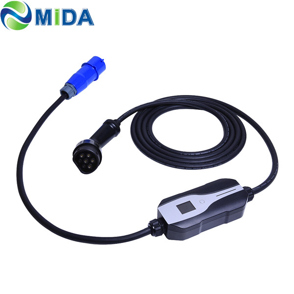 Level 2 EV Charger Type 2 UK 3 Pin 8A 10A 13A PHEV EV Charging Cable Electric  Car Charger - Shanghai Mida Cable Group Limited .