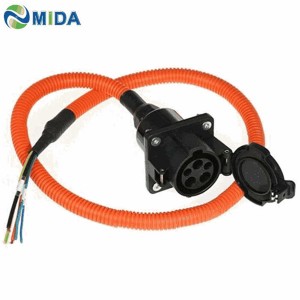 32Amp SAE J1772 EV Tipo de soquete do carregador 1 EV Socket Com EV Charging Cable for Mini Car Electric