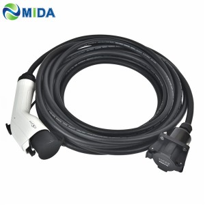 32A 40Amp 20 Feet J1772 EV Charger Extension Cable EV Adapter Type 1 EV Extension Cord for Tesla