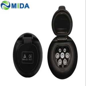 Type 2 Female EV Charging Socket for  AC Charger Point Side