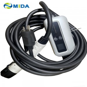 MIDA 8A 10A 13A 16A 20A PSE J1772 Type1 Portable EV Charger Model2 Charger Station