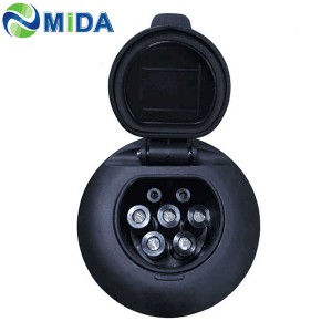 Type 2 Female EV Charging Socket for  AC Charger Point Side