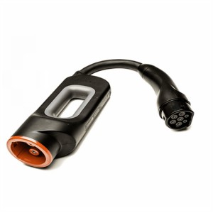 EV Tesla Adapter to Europe EV Plug Connector IEC 62196 Type 2 to DC Fast Charger