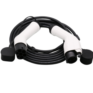 Mode 3 32A 1 Phase SAE J1772 Type 1 to Type 2 EV Charging Cable Electric Car Charging Adapter Cable