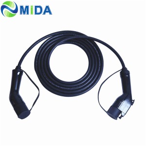16A 32A SAE J1772 Plug Type1 to Type 2 EV Charging Cable EVSE Electric Cars Charger