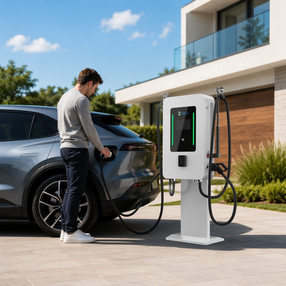 Factory Wholesale Wall Mounted 80kw DC EV Fast Charging Station Dual Gun CCS Combo 2 OCPP Smart EVSE For Parking Lot Featured Image