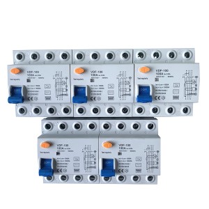 IEC 61008-1 RCD B Тип RCCB 100A 30 мА 300 мА 10KA 2P 4Pole Автоматический выключатель