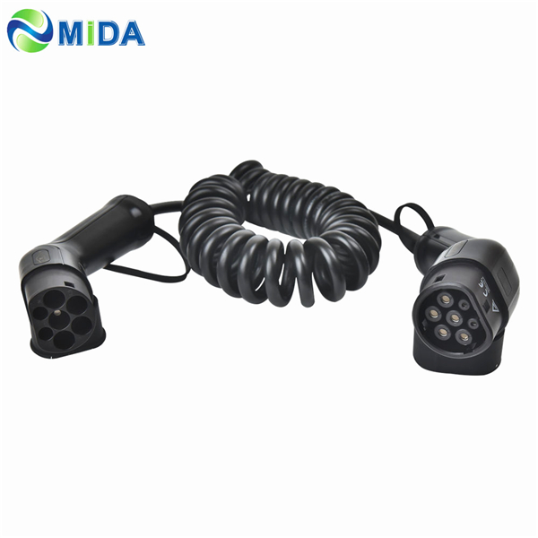 16A 32A EV Charging Cable Type 2 to Type 2 Coiled EV Spring Cable Featured Image