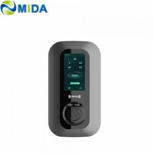 MIDA 7kw 9.6KW 11KW 22KW J1772 type1 Type2 GBT AC Charger Station OCPP1.6 Wallbox Charger with WIFI APP