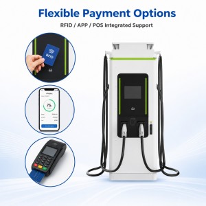Solar PV 60KW 120KW 160KW DC DC Charger High Efficiency Dual Port With OCPP Ready Connectivity For Logistics Parks product view 3
