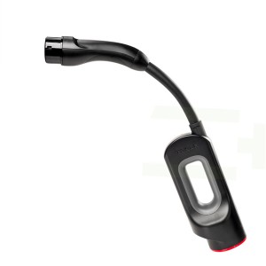 Adaptador EV Tesla a Europa Conector de enchufe EV IEC 62196 Tipo 2 a cargador rápido de CC