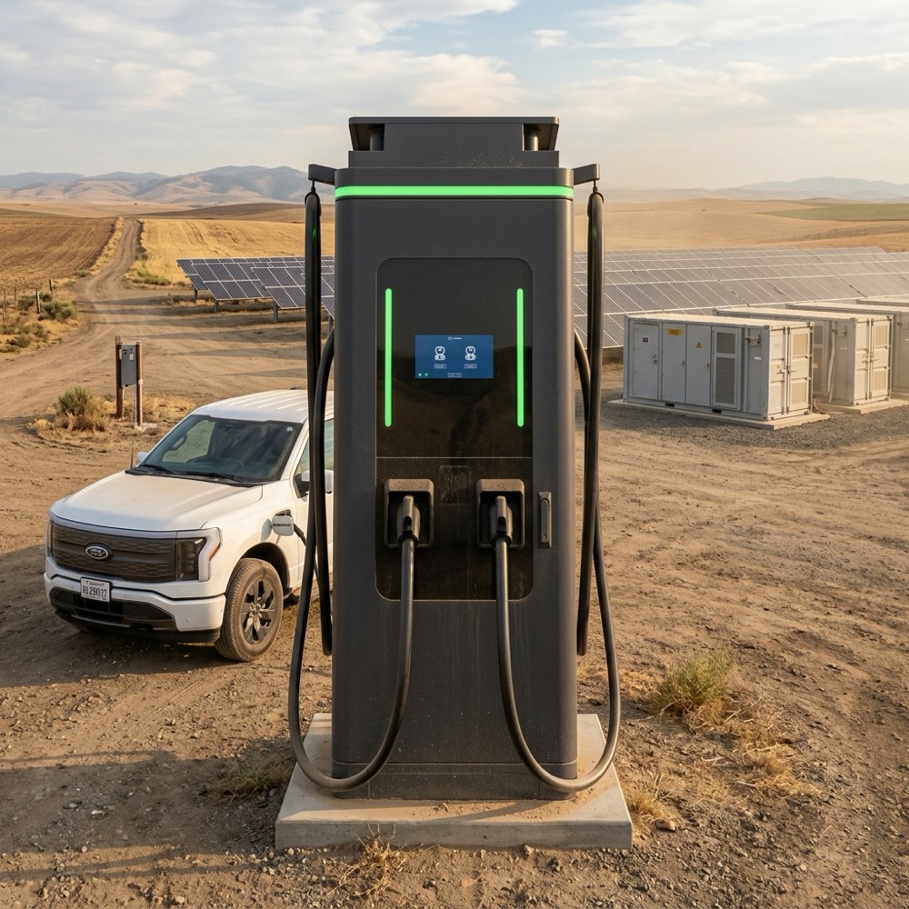 MD-EU 120kW DC fast charger with GB/T connector
