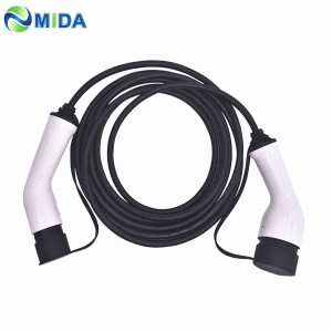 16A 32A Mode 3 Type 2 to Type 2 EV Connector Electric Car Charging Cable