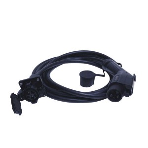 محول EV 32Amp EVSE SAE J1772 EV Charger Type 1 Connector to Type 1 EV Socket Electric Car Charging