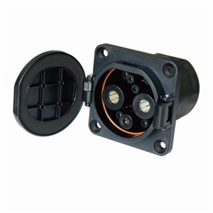 China GB / T DC EV soquete de carregamento para carregador de carro elétrico NV2-DSD-G-EV80S