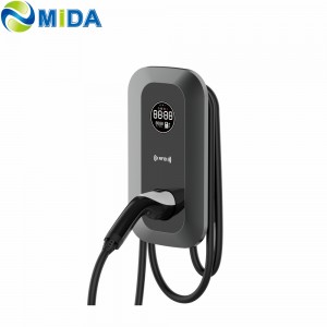 MIDA 7kw 9.6KW 11KW 22KW J1772 type1 Type2 GBT AC Charger Station OCPP1.6 Wallbox Charger with WIFI APP