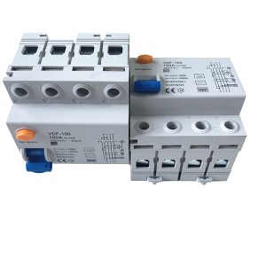 IEC 61008-1 RCD B ประเภท RCCB 100A 30mA 300mA 10KA 2 จุด 4 ขั้วโลกตัดวงจร