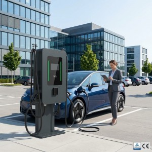 Reliable 40kw 80kw Dual Gun Wall Mounted DC Fast Charging Station Commercial Electric Car Charger With RFID Control
