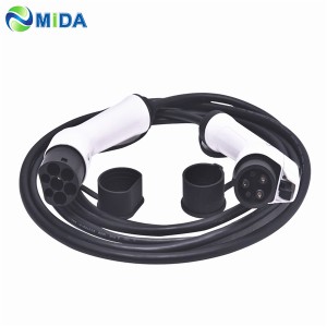 16A 32A SAE J1772 Plug Type1 to Type 2 EV Charging Cable EVSE Electric Cars Charger