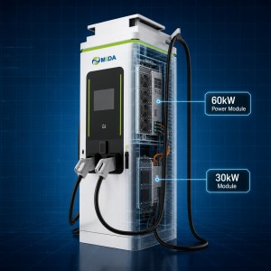 Solar PV 60KW 120KW 160KW DC DC Charger High Efficiency Dual Port With OCPP Ready Connectivity For Highway Service Areas