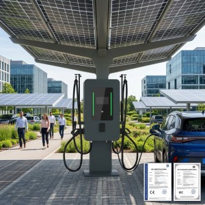 Commercial Grade 80kw Dual Gun Wallbox DC Fast Charger 150-1000V Wide Voltage Range Electric Vehicle Charging Pile