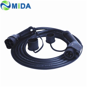 16A 32A SAE J1772 to IEC 62196-2 EV Charger Cable Type 1 to Type 2 EV Plug Connector
