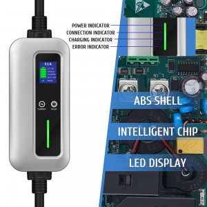 J1772 Level 2 EV Charger Type 1 16A 24A 32A 40A NEMA 14-50 Plug Mobile EV Fast Charger