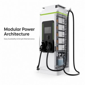 Solar PV 60KW 120KW 160KW DC DC Charger High Efficiency Dual Port With OCPP Ready Connectivity For Highway Service Areas